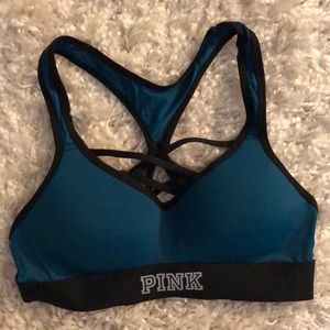VS PINK blue sports bra